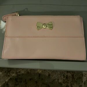 NWT Harrods Melrose Cosmetics Pouch in light pink.